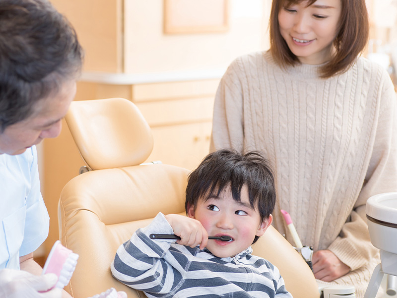 お子様を歯医者嫌いにさせません